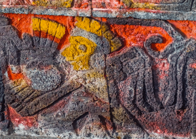 Monument van een Azteekse krijger