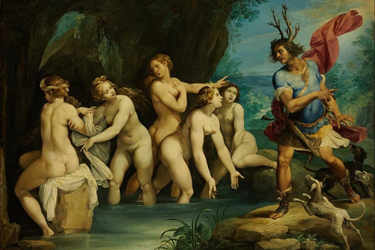 Artemis en Actaeon in de Griekse mythologie