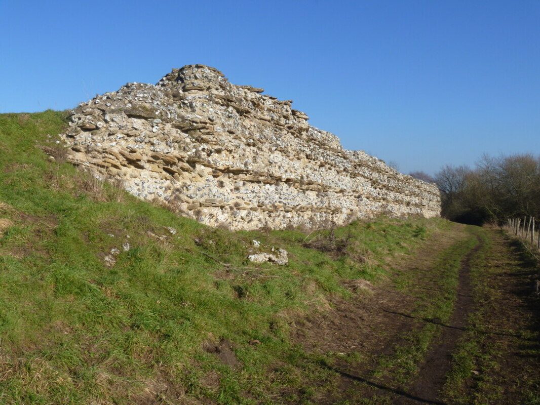 Deel van de Romeinse ruïnes van Calleva Atrebatum, Silchester. Foto door Michael Dibb, CC-BY 2.0