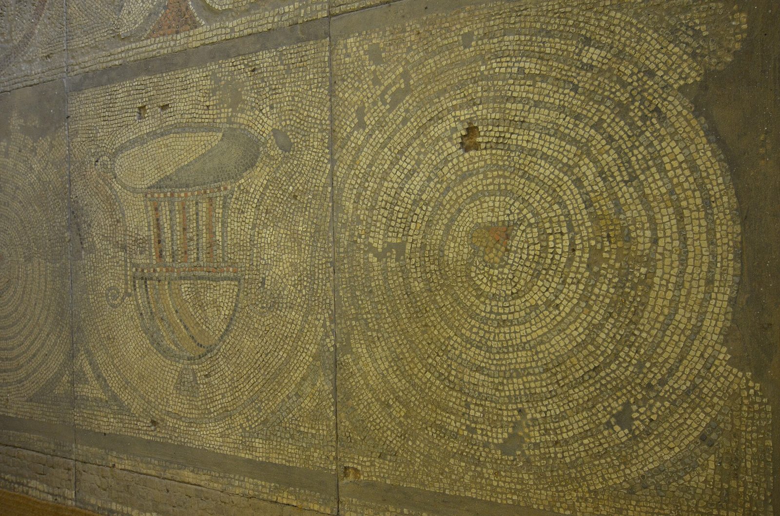 Deel van een bescheiden Romeins-Britse villa in Kings Weston, Bristol, Engeland