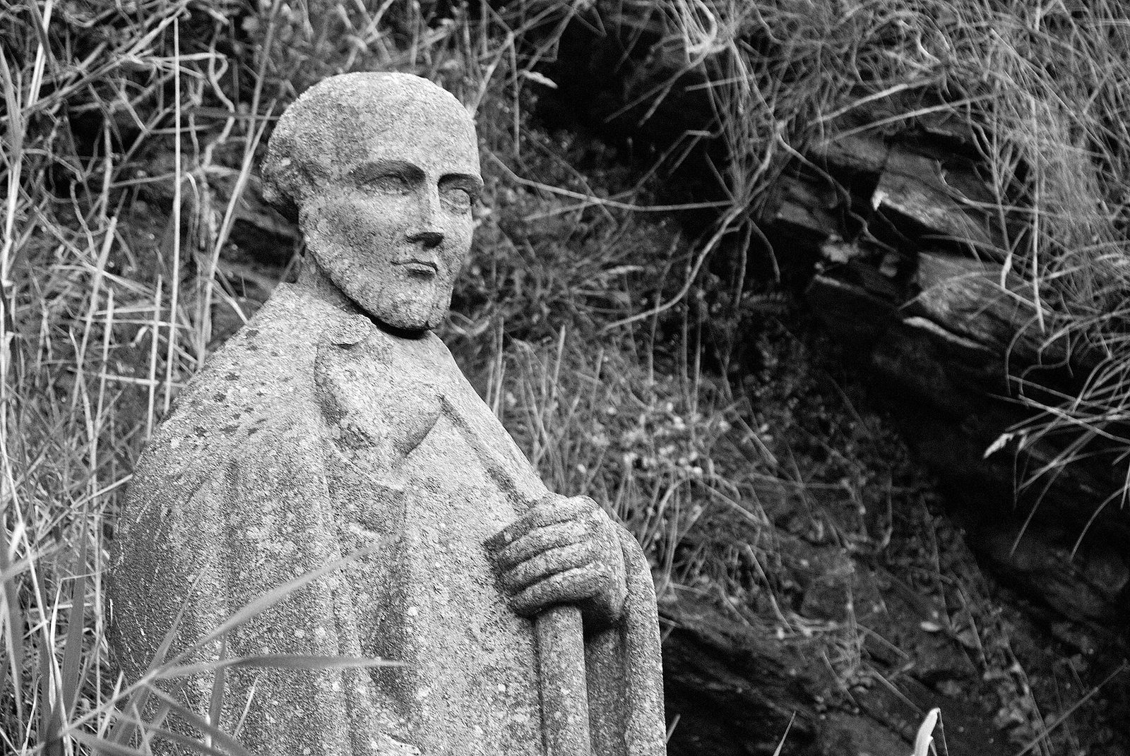 Saint-Gildas-de-Rhuys: Standbeeld van Saint-Gildas