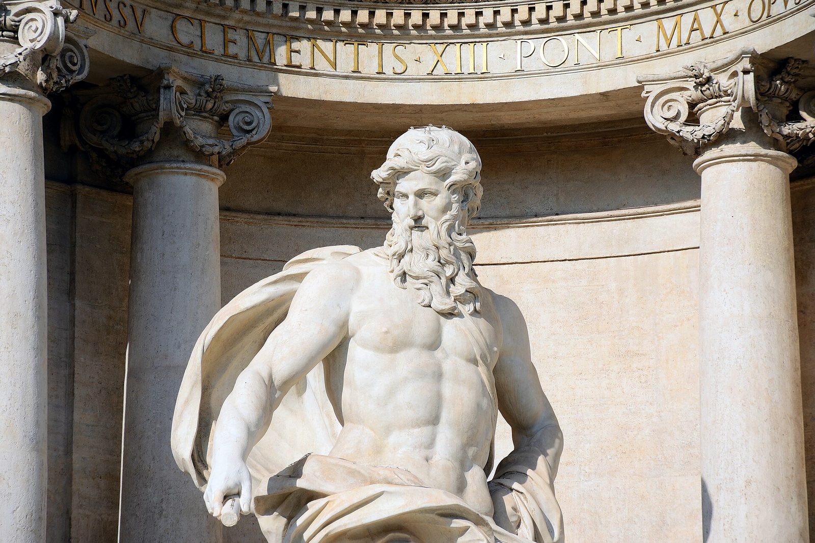 Trevifontein (Rome) - Oceanus vooraanzicht