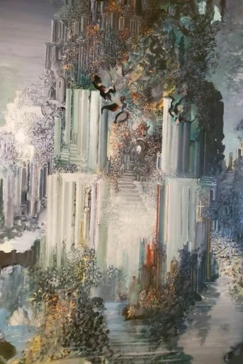 God van de rotsen in de wereld van mythologieën