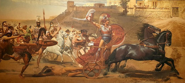 De Trojaanse Oorlog, die het belangrijkste verschil tussen de Odyssee en de Ilias weergeeft