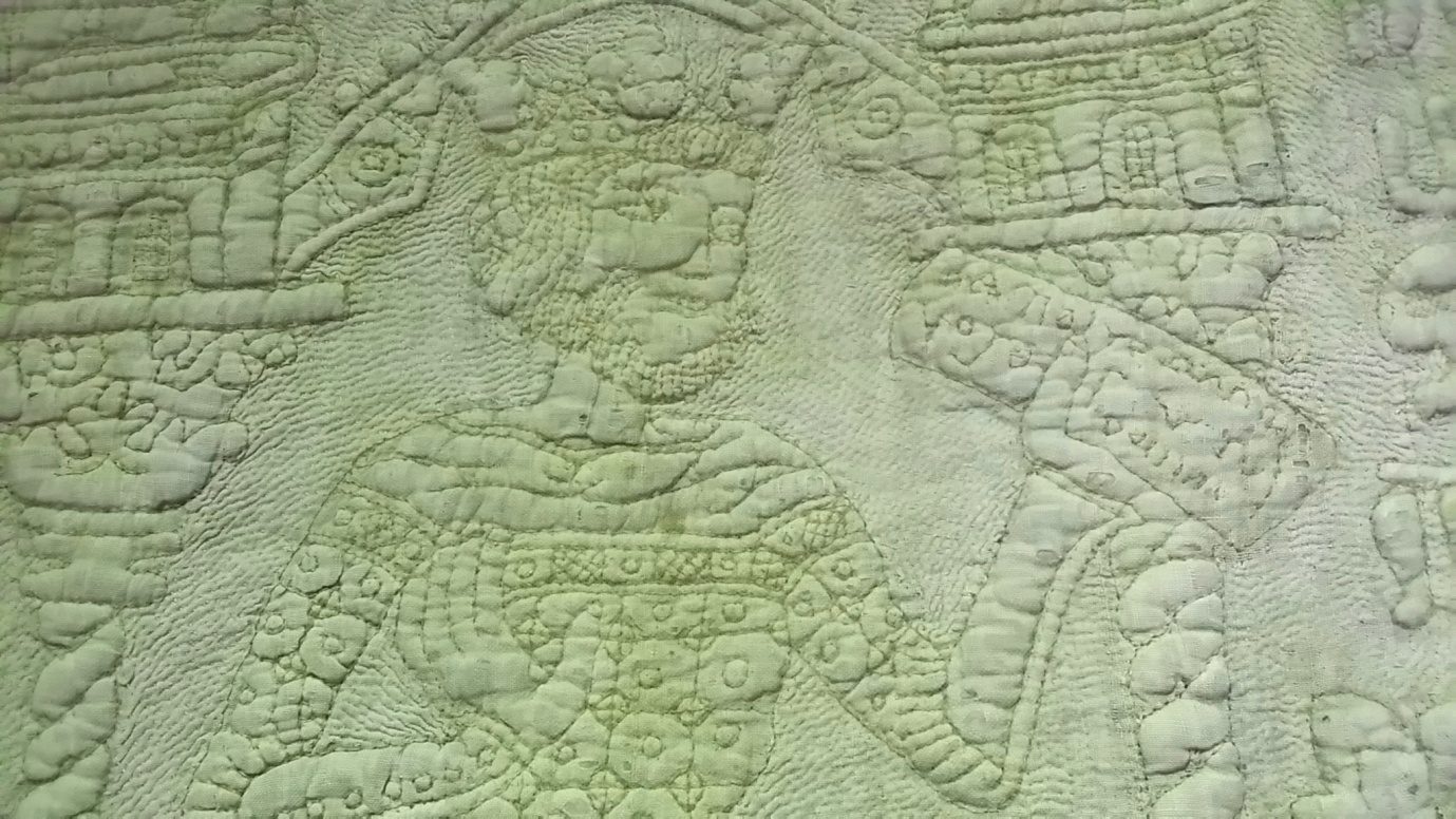 Koning Mark afgebeeld op een 14e-eeuwse Tristan Quilt, V&A Museum, Londen. Credit: Wikimedia Commons, Malabu, CC-BY 3.0