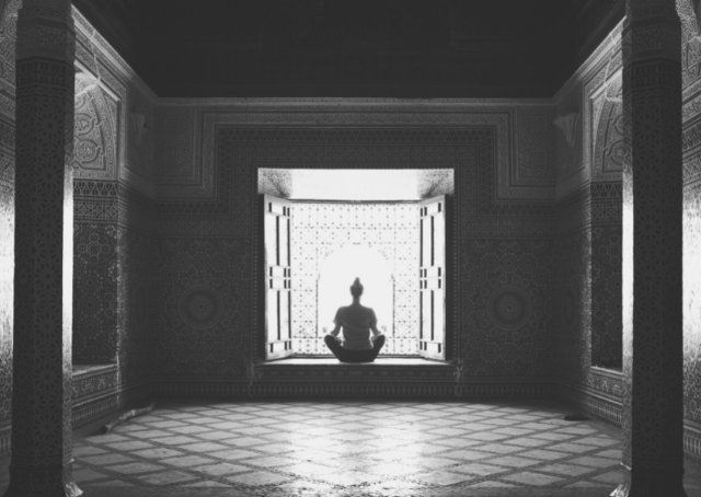 Moslim biddend in Marokko